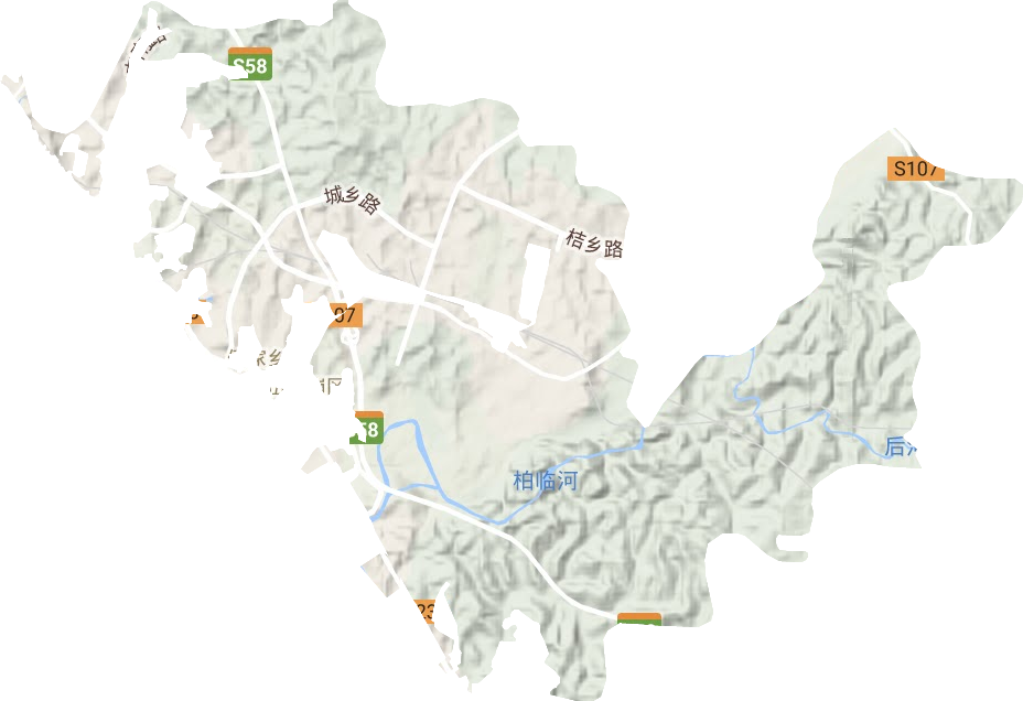伍家乡地形图