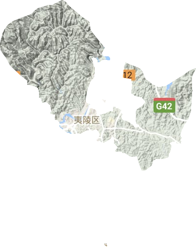 小溪塔街道地形图