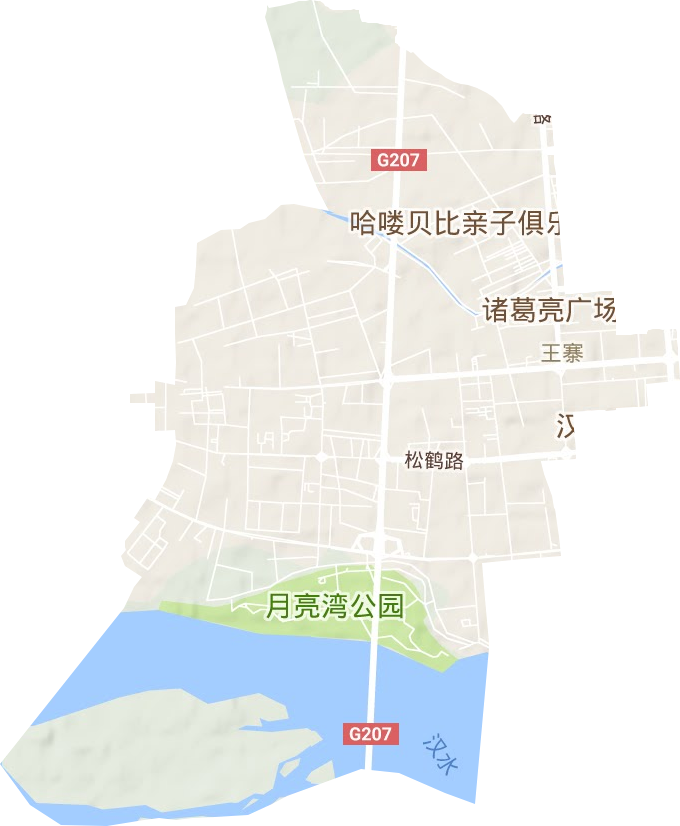 王寨街道地形图