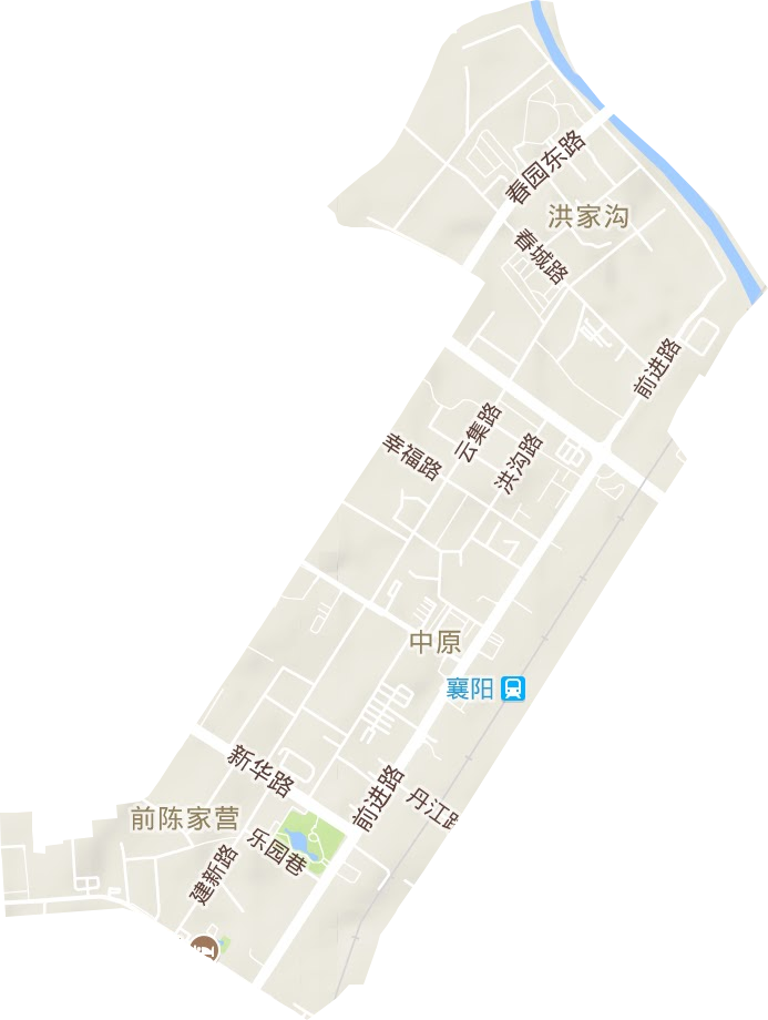 中原街道地形图