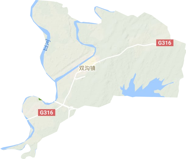 双沟镇地形图