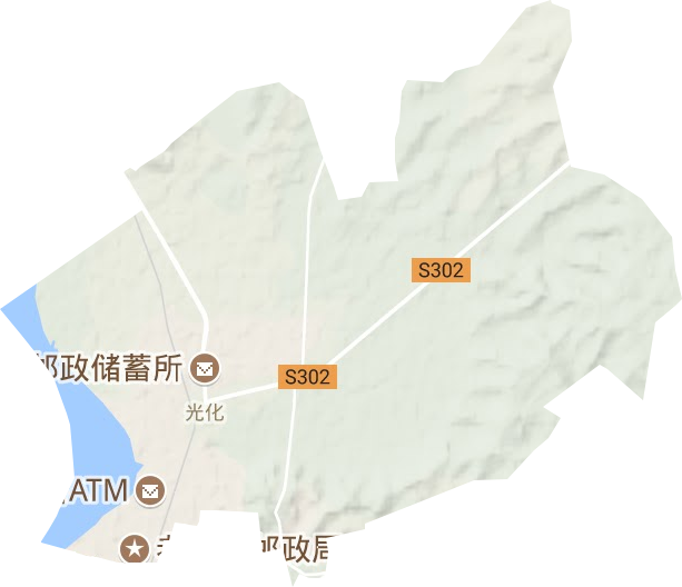 光化街道地形图