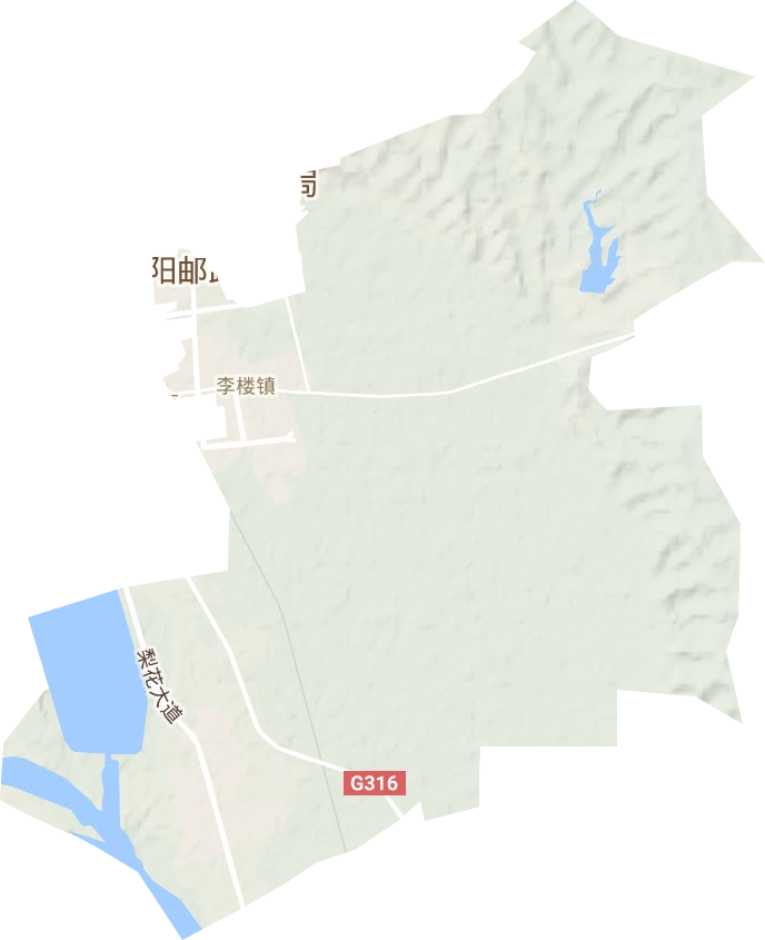 李楼镇地形图