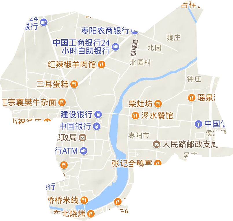 北城街道地形图