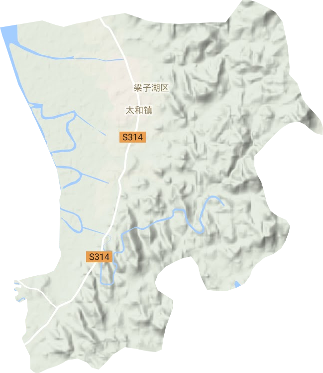 太和镇地形图