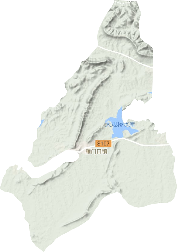 雁门口镇地形图