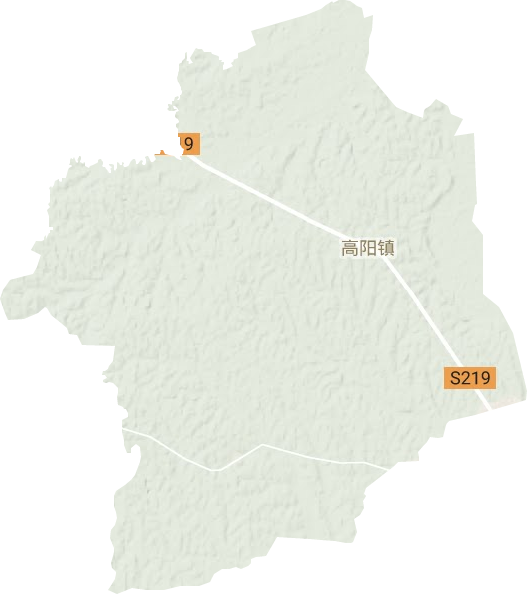 高阳镇地形图
