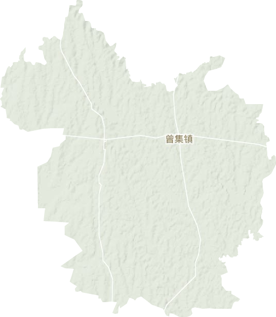 曾集镇地形图
