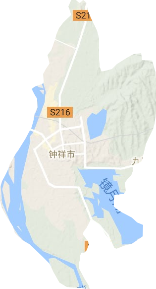 郢中街道地形图