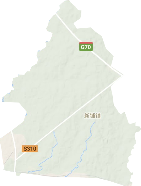 孝南区新铺镇地形图