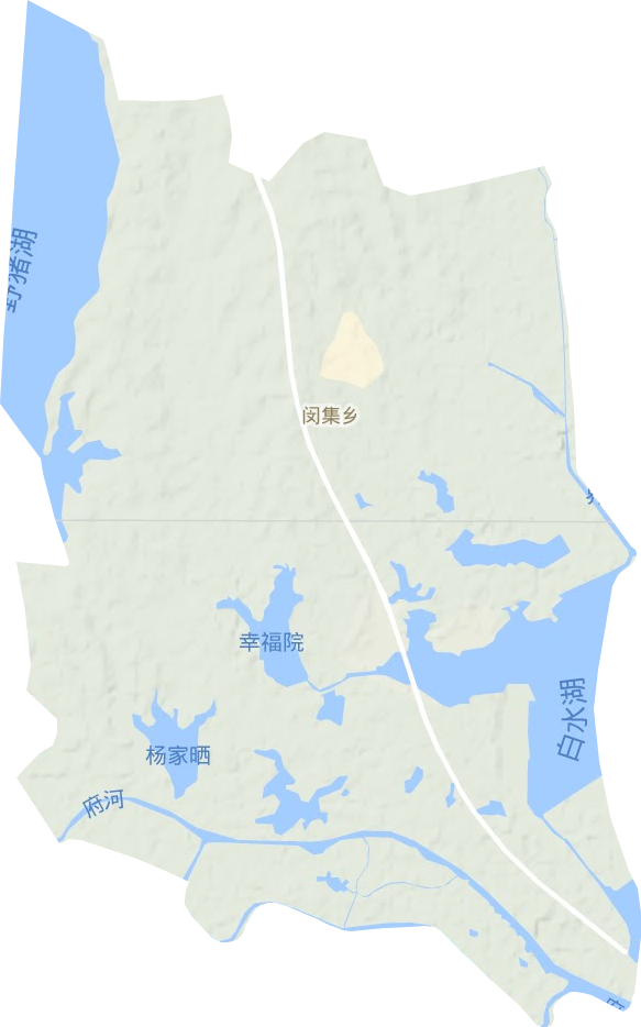 孝南区闵集乡地形图