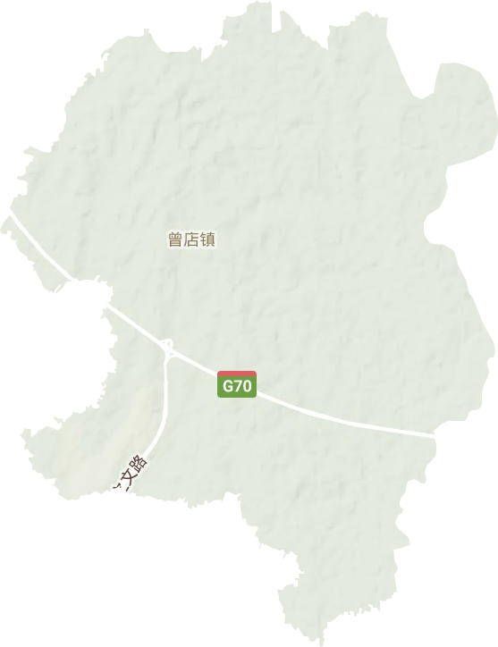 曾店镇地形图