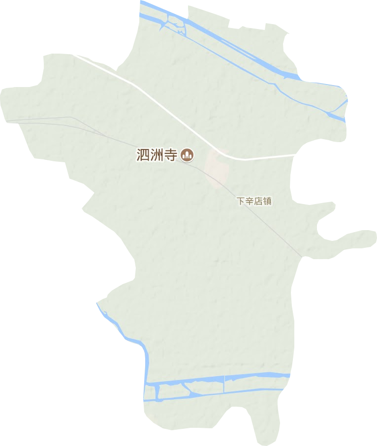 下辛店镇地形图