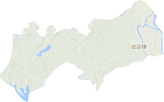 巡店镇地形图