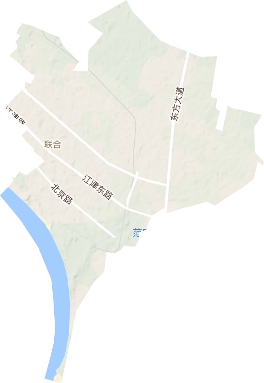 联合街道地形图