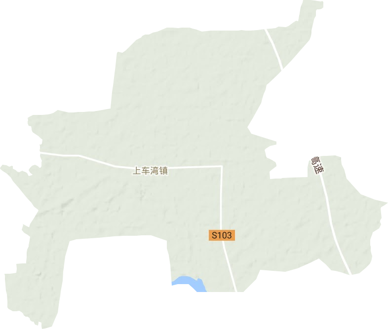 上车湾镇地形图