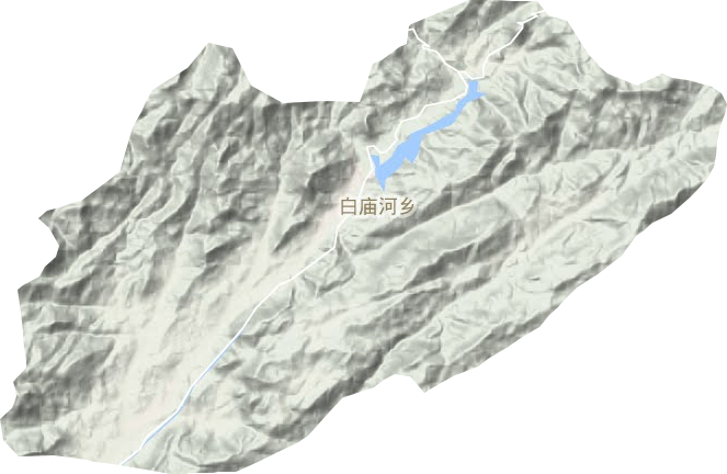 白庙河乡地形图