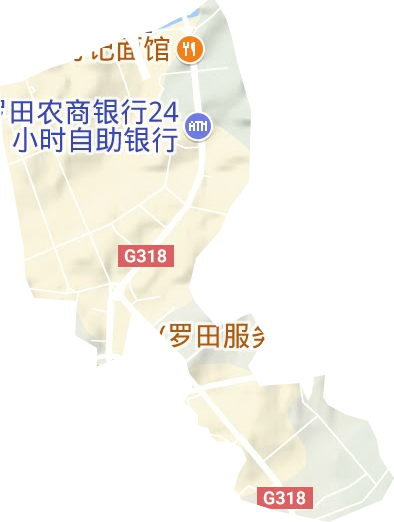 罗田县经济开发区地形图
