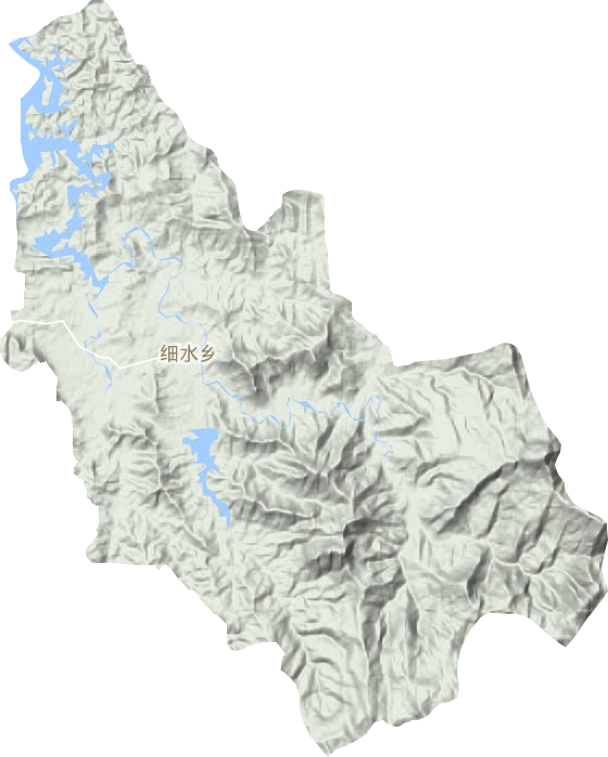 细水乡地形图