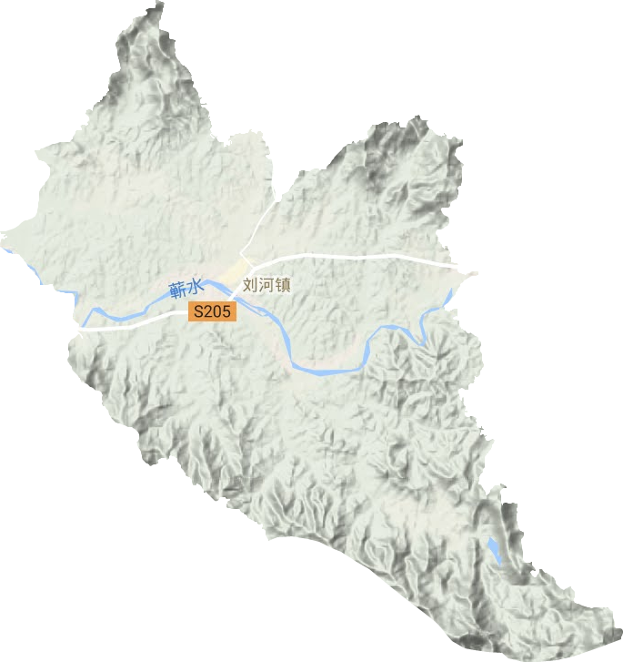 刘河镇地形图