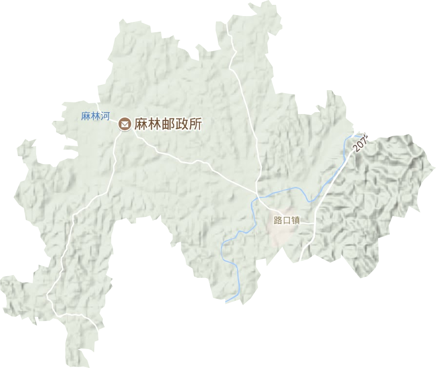 路口镇地形图