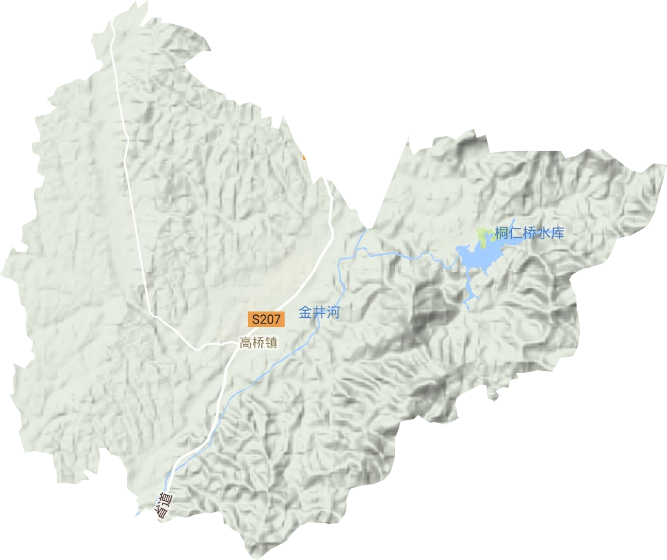 高桥镇地形图