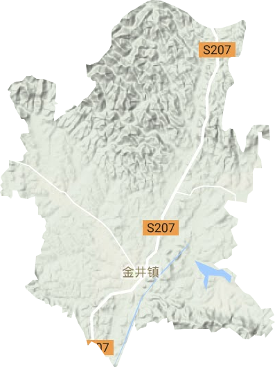 金井镇地形图