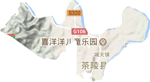 城关镇地形图