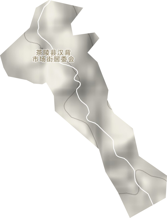 汉背办事处地形图