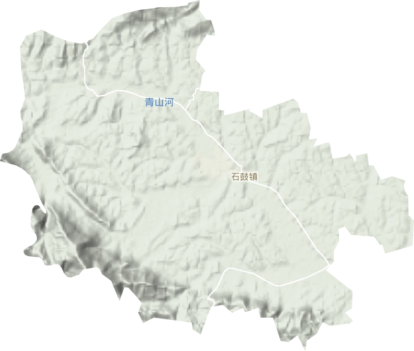 石鼓镇地形图