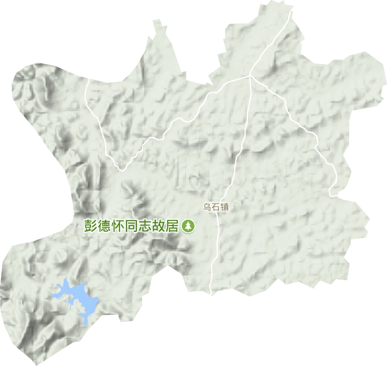 乌石镇地形图