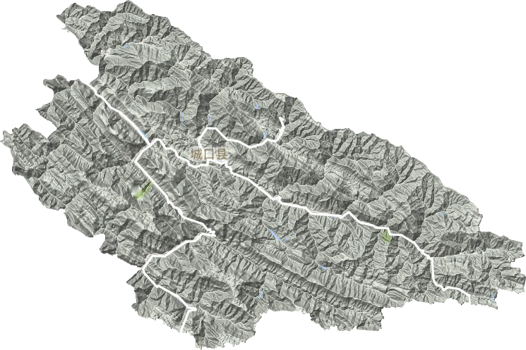 城口县地形图