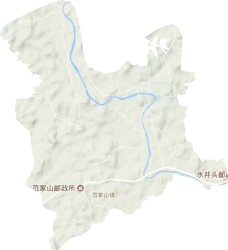 范家山镇地形图