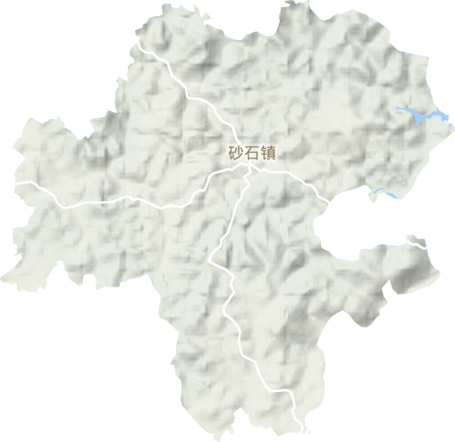 砂石镇地形图