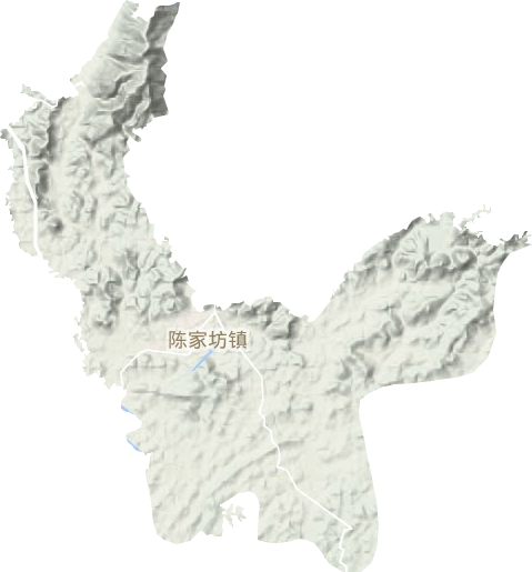 陈家坊镇地形图