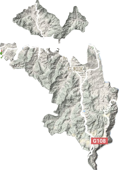 仁和区地形图