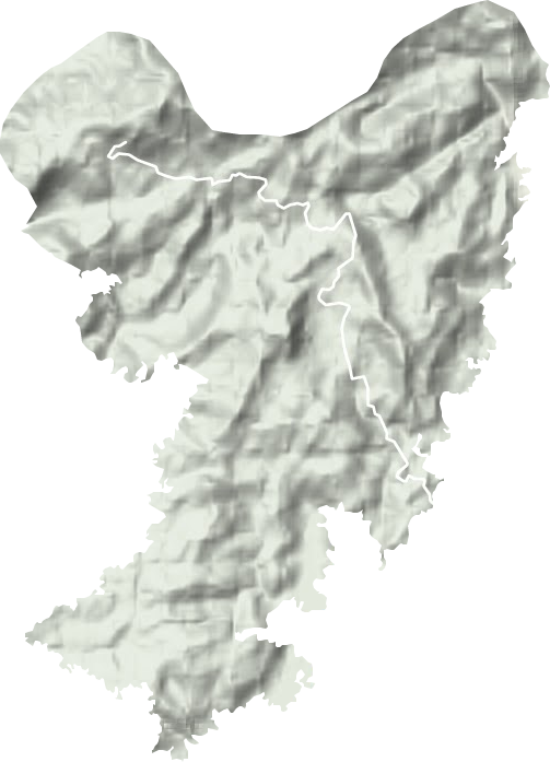 云山乡地形图