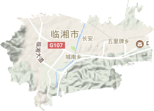 长安街道地形图