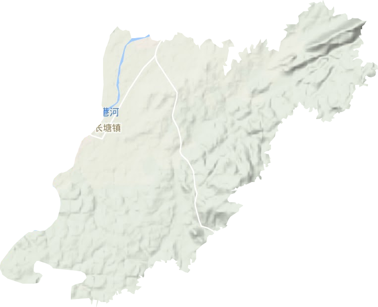 长塘镇地形图