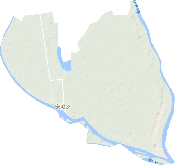 安凝乡地形图