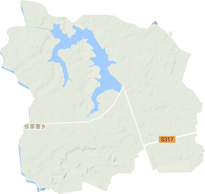张家塞乡地形图