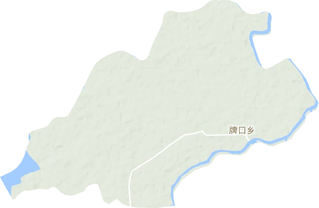 牌口乡地形图