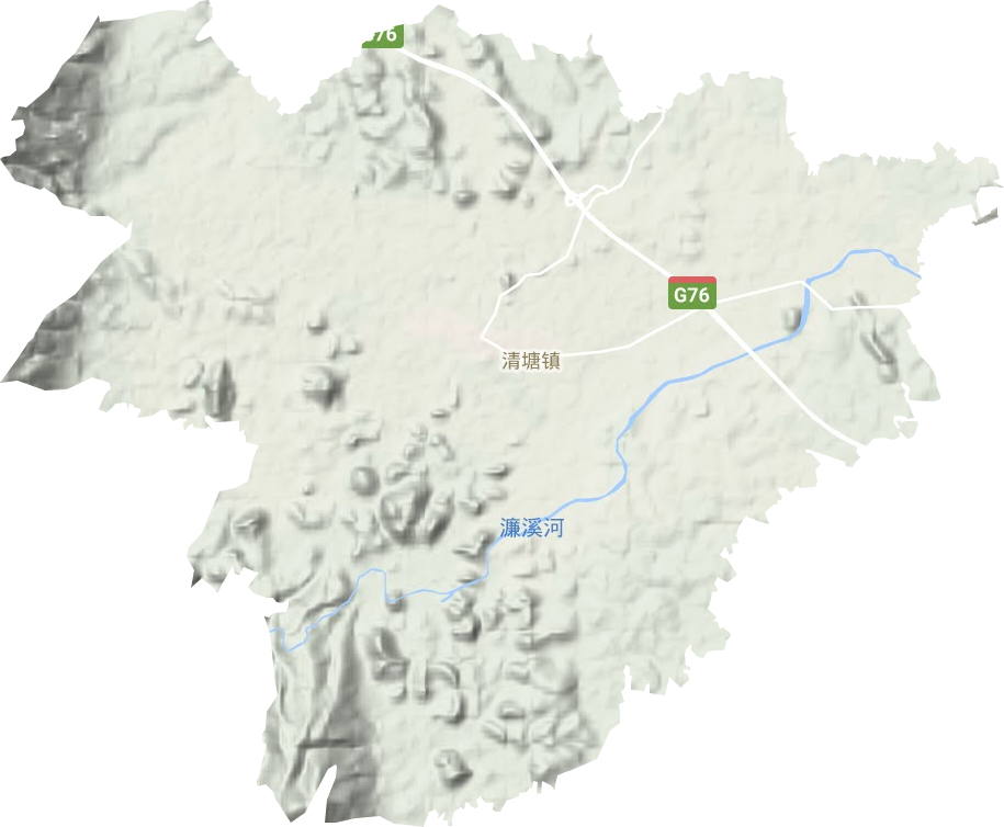 清塘镇地形图