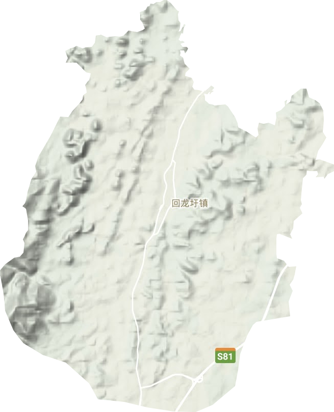 回龙圩镇地形图