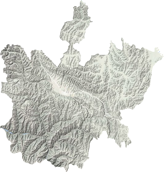 阿坝县地形图