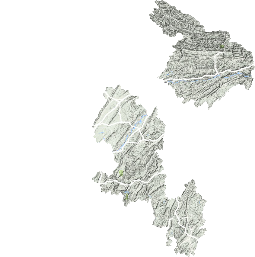 重庆郊县地形图
