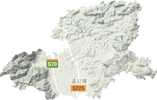 孟公镇地形图