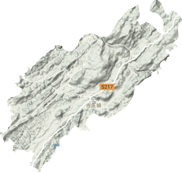吉庆镇地形图