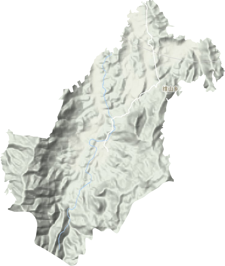 维山乡地形图