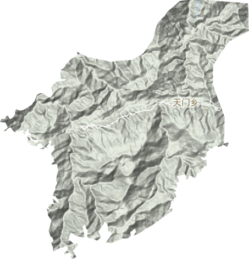 天门乡地形图